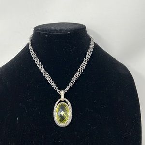 Andrea Candela Ibiza 925 18K Gold Necklace Women’s Size 16.5” Double Chain